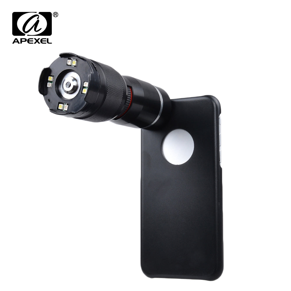 Apexel LED Microscope 400X Zoom Magnifier Mobile Phone Camera Lens