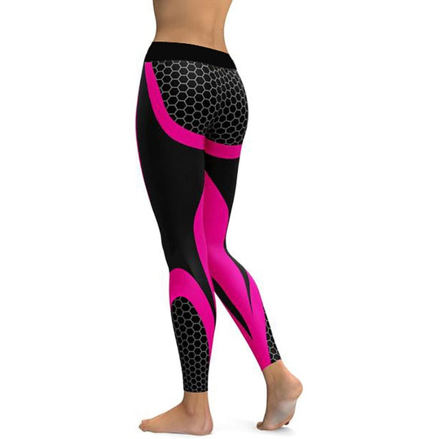 Women's Honeycomb Push-Up Yoga Pants