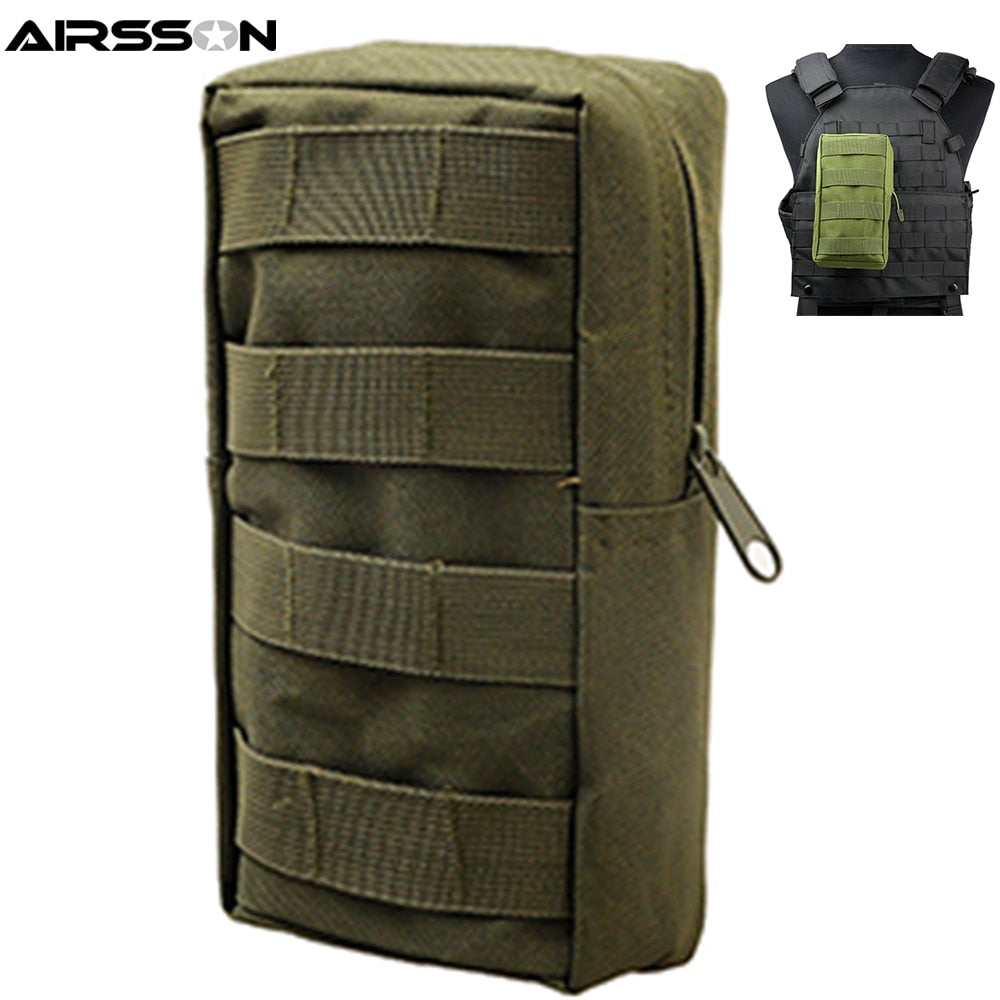 Airsson Airsoft Sports Military 600D MOLLE Pouch Bag Tactical Utility Bags Vest Gadget Hunting Waist Pack Outdoor Equipment