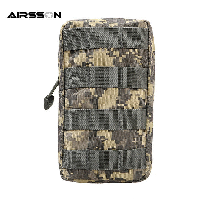 Airsson Airsoft Sports Military 600D MOLLE Pouch Bag Tactical Utility Bags Vest Gadget Hunting Waist Pack Outdoor Equipment