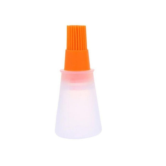 Portable Silicone Oil Bottle With Brush