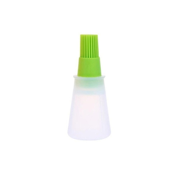 Portable Silicone Oil Bottle With Brush