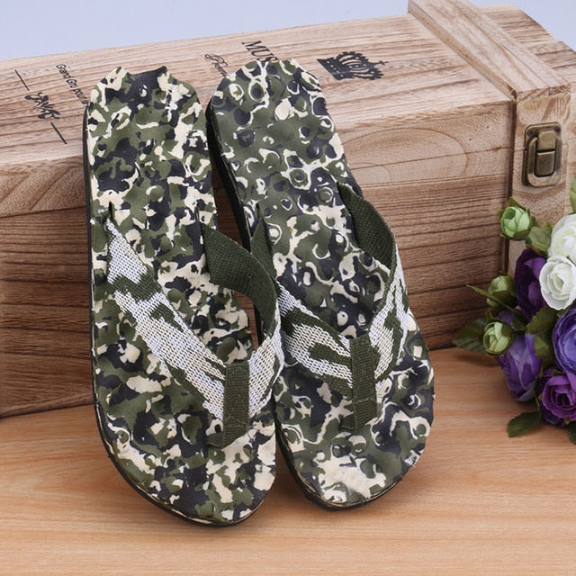 Men's Camouflage Beach Flip Flops