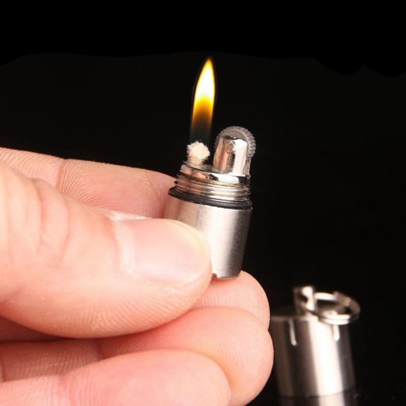 Mini Compact Kerosene Keychain Lighter