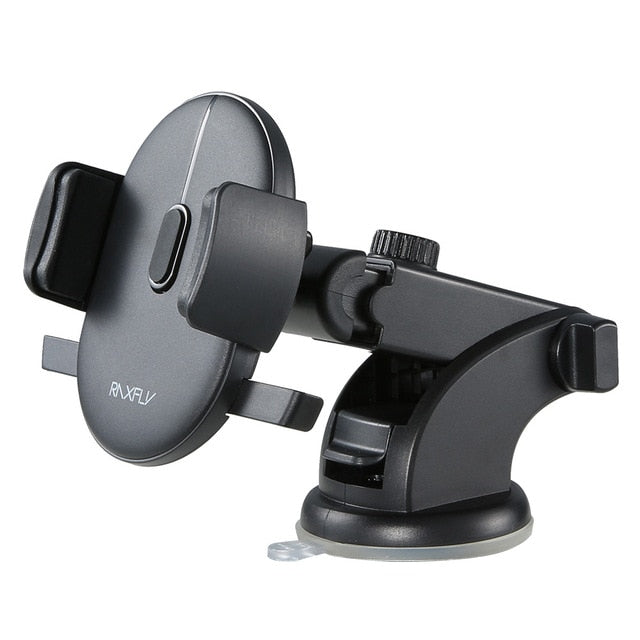 RAXFLY Luxury Car Phone Holder For iPhone X XS 8 7 Plus Windshield Car Mount Phone Stand 360 Car Holder For Samsung S9 S8 Note 9