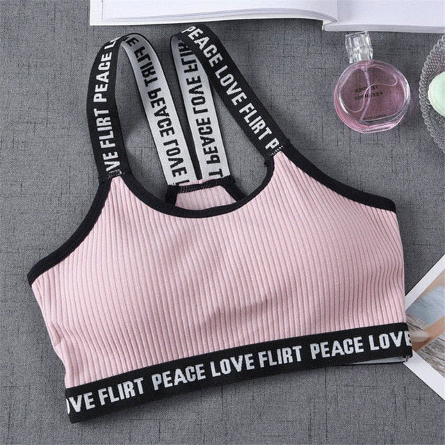 Women's Push-Up Cotton Comfort Sports Bra