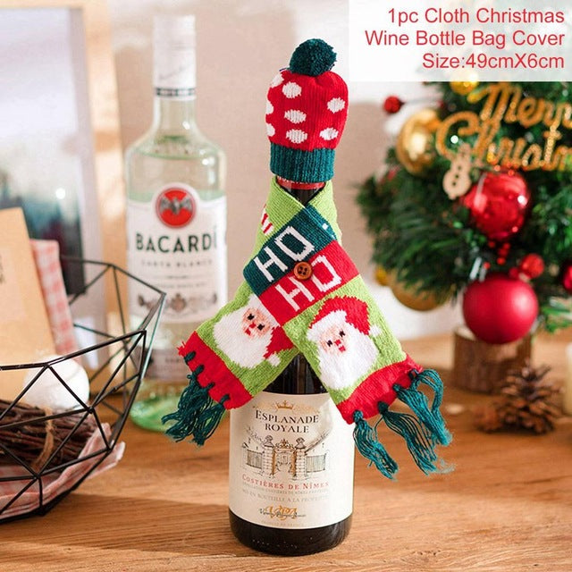 Christmas Decorations for Wine Bottle