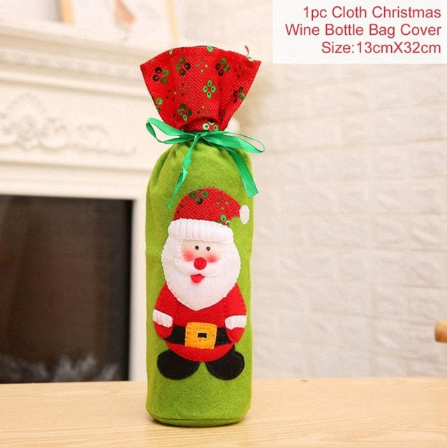 Christmas Decorations for Wine Bottle