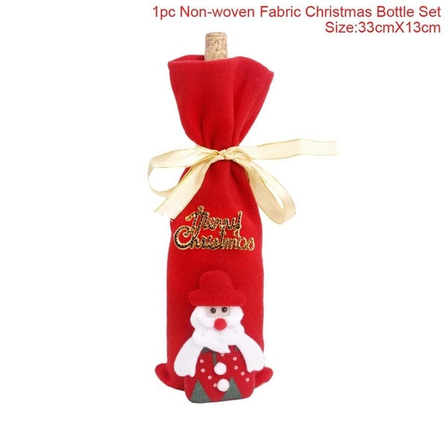 Christmas Decorations for Wine Bottle