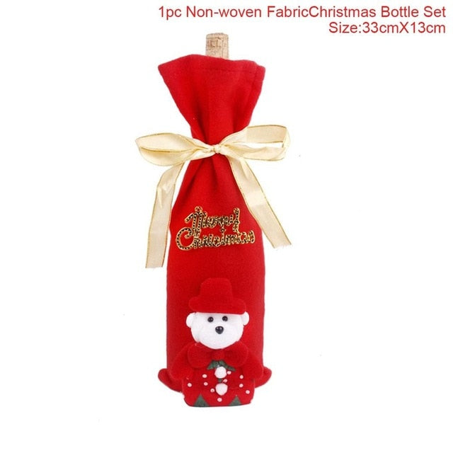 Christmas Decorations for Wine Bottle