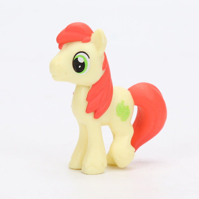 1pcs My Little Pony Toys Mini Pony PVC Action Figures Discord Rainbow Dash Twilight Sparkle Spike Pinkie Pie DJ Pon-3 Dolls Toy