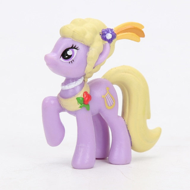 1pcs My Little Pony Toys Mini Pony PVC Action Figures Discord Rainbow Dash Twilight Sparkle Spike Pinkie Pie DJ Pon-3 Dolls Toy