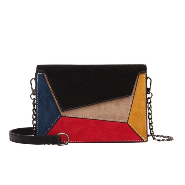 Women's Quality Fashion Leather Patchwork Modern Crossbody Handbag