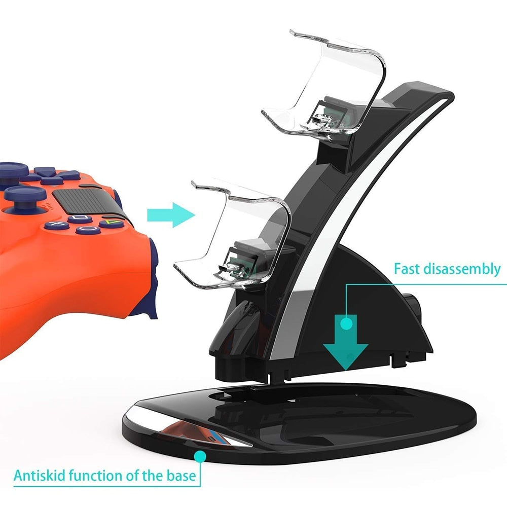 Dual PS4 Controller Charging Dock Station