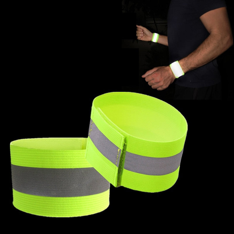 4 Pack: High Visibility Reflective Athletic Wristbands