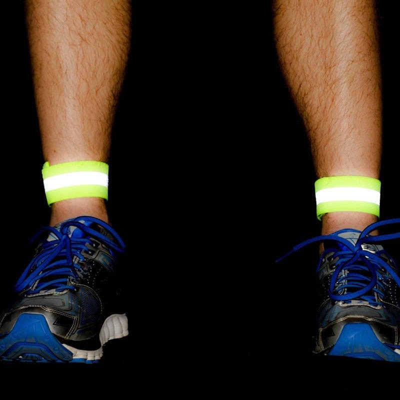 4 Pack: High Visibility Reflective Athletic Wristbands