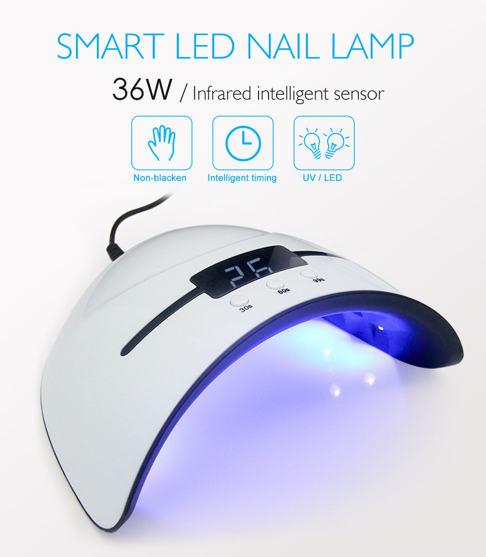 Smart LED UV Nail Polish Dryer Lamp