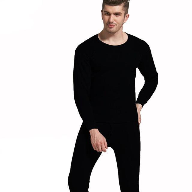 Men's Thick Thermal Cold Protection Top & Bottom Underwear Set