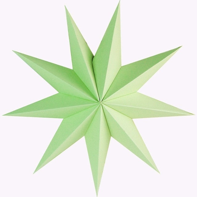 Hanging Paper Star Lantern Christmas Ornaments