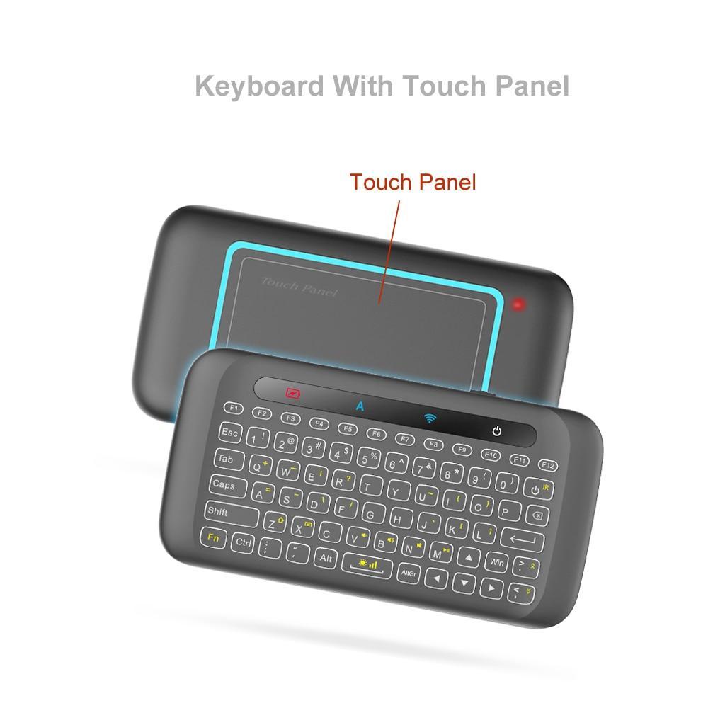 Mini Wireless Keyboard and Touchpad Mouse Remote Control with Backlight