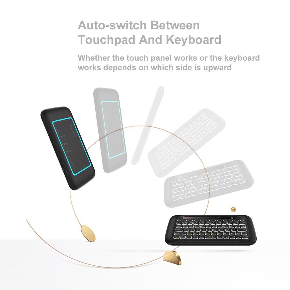 Mini Wireless Keyboard and Touchpad Mouse Remote Control with Backlight