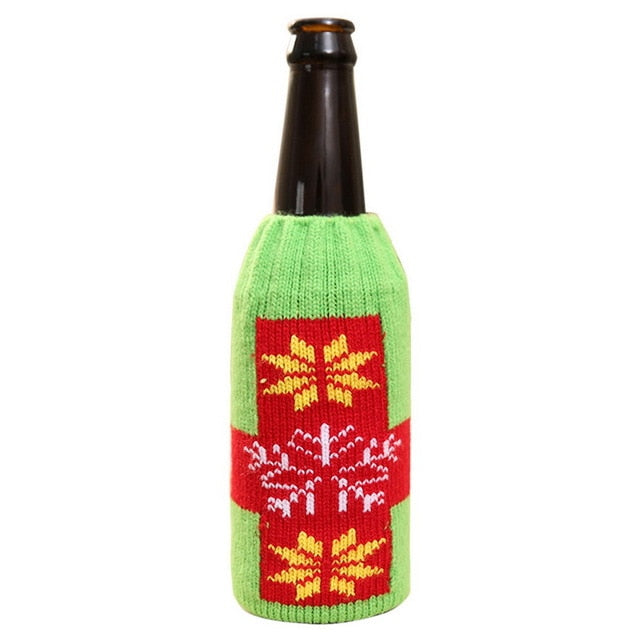 Home Dinner Christmas Decorated Wine Bottle Cover