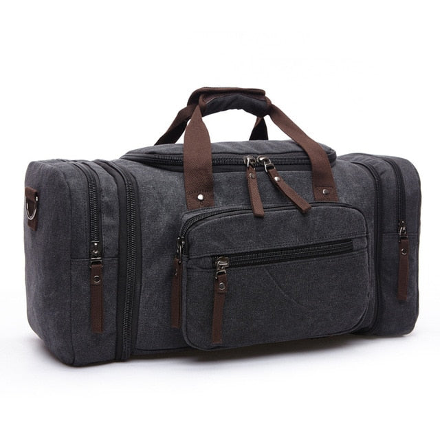 Men's Carry-On Canvas Travel Duffel Bag