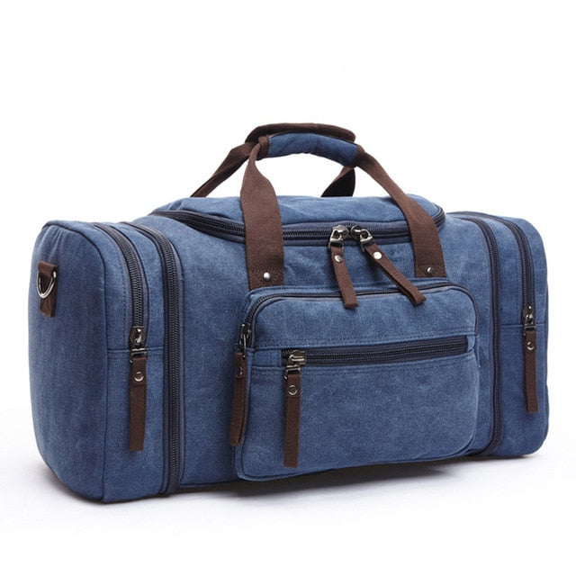 Men's Carry-On Canvas Travel Duffel Bag