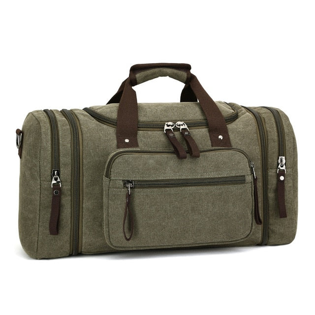 Men's Carry-On Canvas Travel Duffel Bag