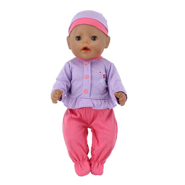 Fashion  Clothes Suit Fit 43cm Zapf Baby Born Doll 17 Inch Dolls Clothes