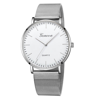 Women's Classic Stainless Steel Band Quartz Wrist Watch