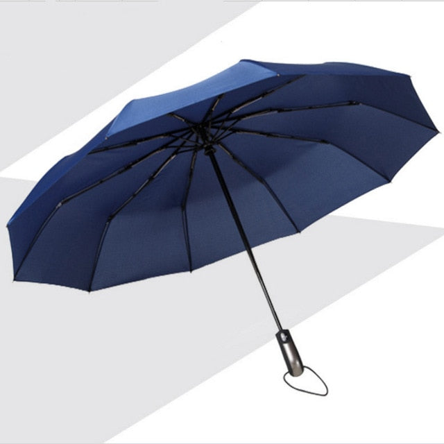 Wind Resistant Three Folding Automatic Umbrella