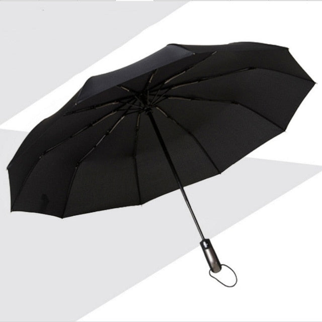 Wind Resistant Three Folding Automatic Umbrella