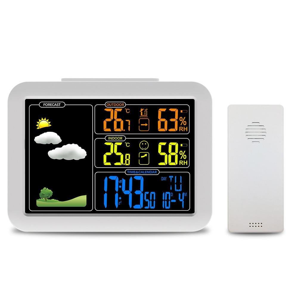 Indoor and Outdoor Colorful LCD Display Weather Station
