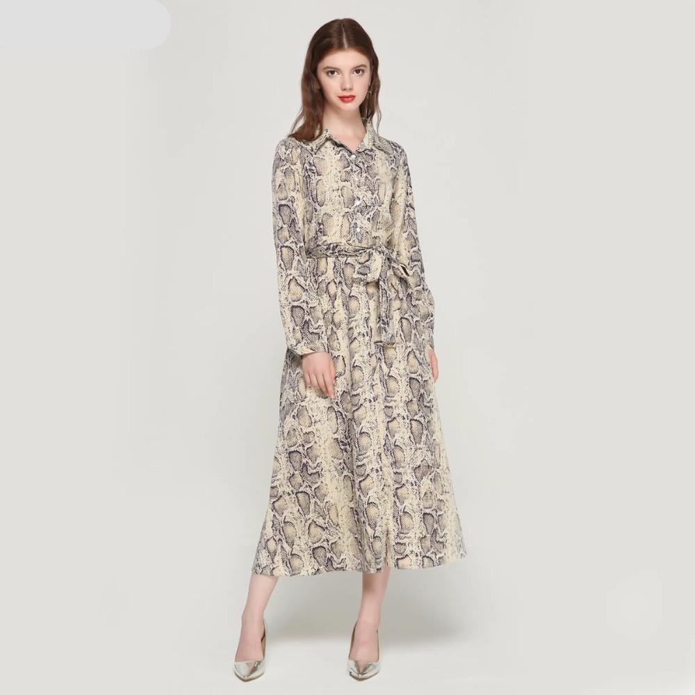 Women's Long Leopard Print Home Fashion Robe