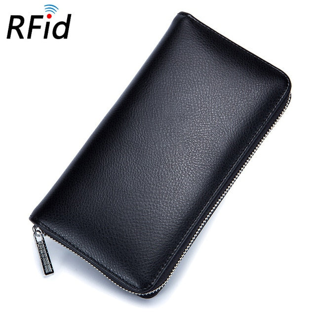 Genuine Leather 36 Slot RFID Wallet