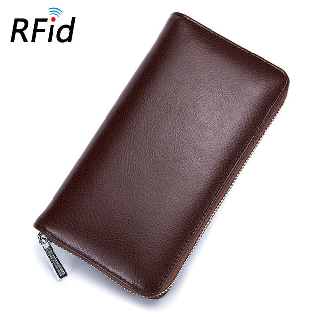 Genuine Leather 36 Slot RFID Wallet
