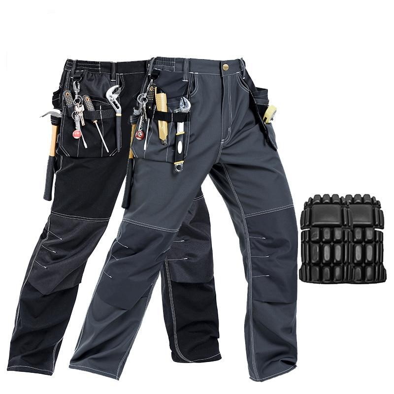 Men's Built Tough Workman Cargo Pants with Free Knee Pad Inserts