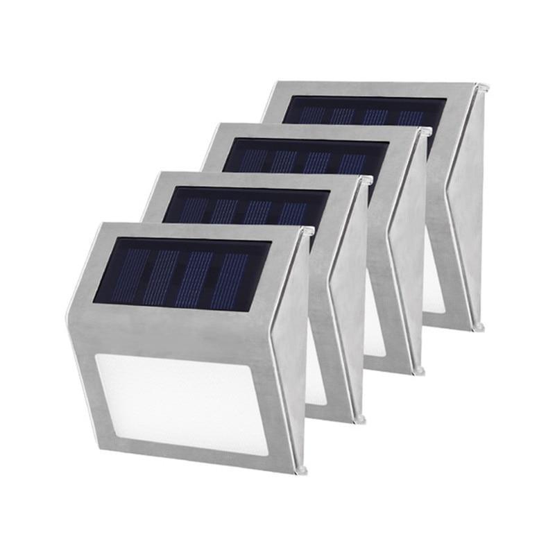 Stainless Steel LED Solar Powered Pathway Lights