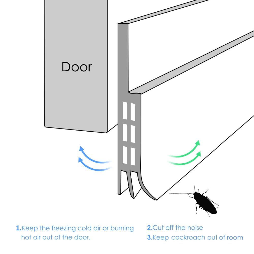 Silicone Self-Adhesive Door / Window Draft Guard