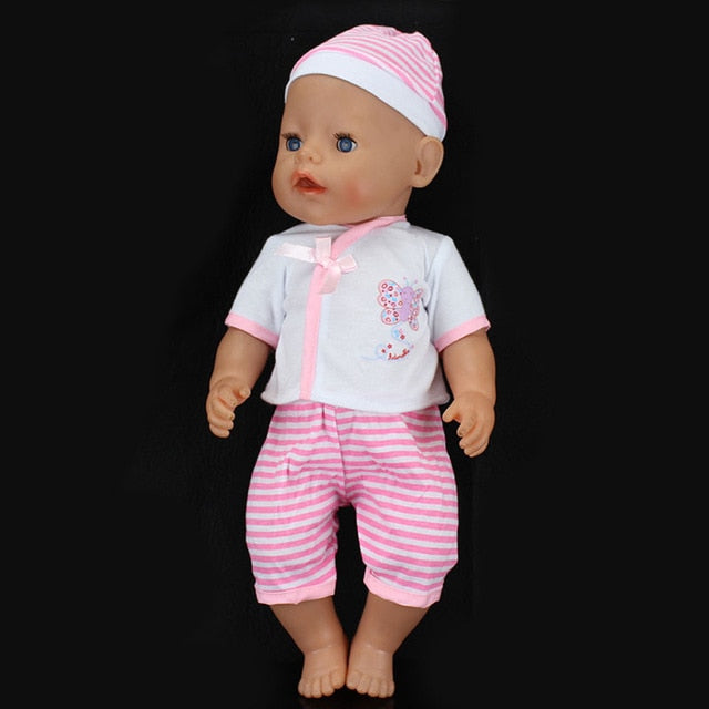 Fashion  Clothes Suit Fit 43cm Zapf Baby Born Doll 17 Inch Dolls Clothes