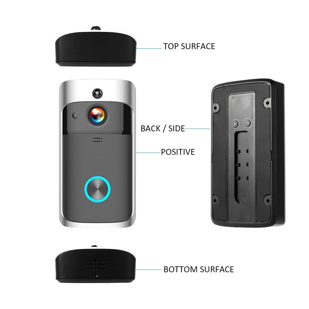 1080P Smart Video Night Vision WiFi Home Security Doorbell