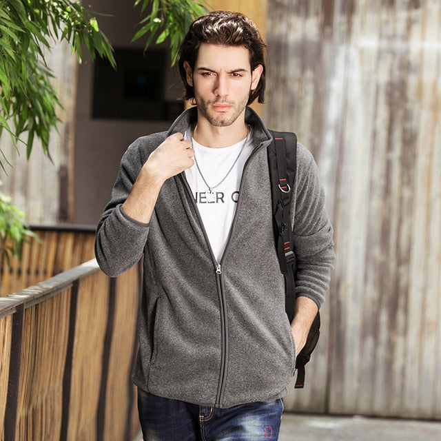 Men's Zip-Up Fleece Pioneer Sweater