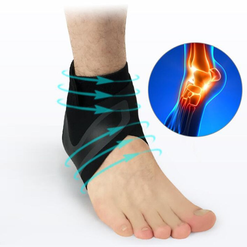 Adjustable Ankle Support Brace & Sprain Prevention