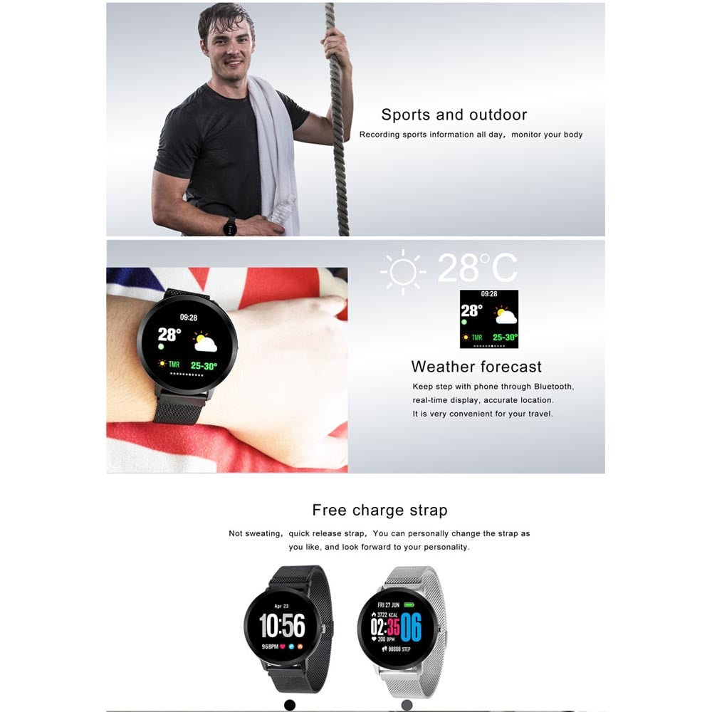 SENBONO IP67 Waterproof V11 Bluetooth Smart watch