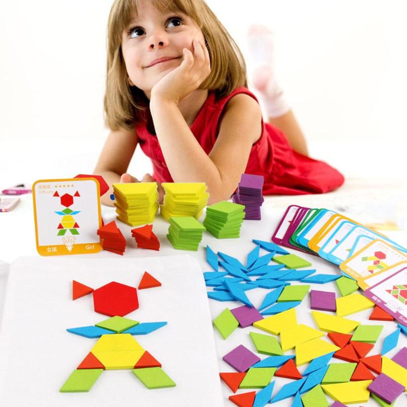 Montessori Wooden Jigsaw Puzzle Board Set - 155 Pieces