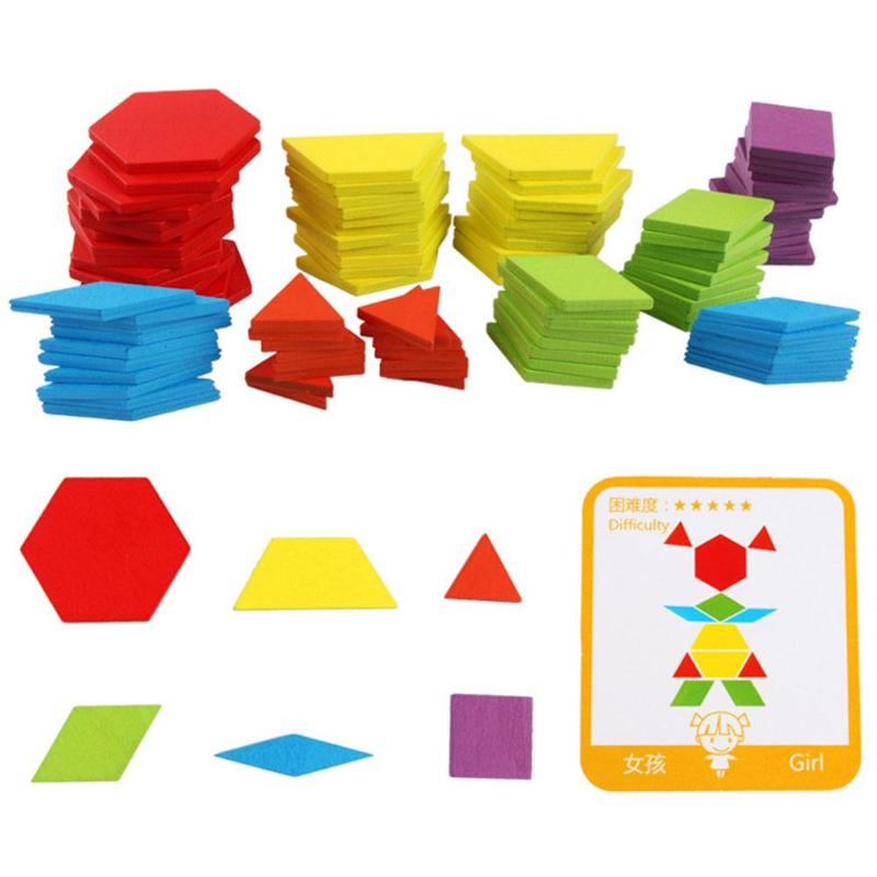 Montessori Wooden Jigsaw Puzzle Board Set - 155 Pieces
