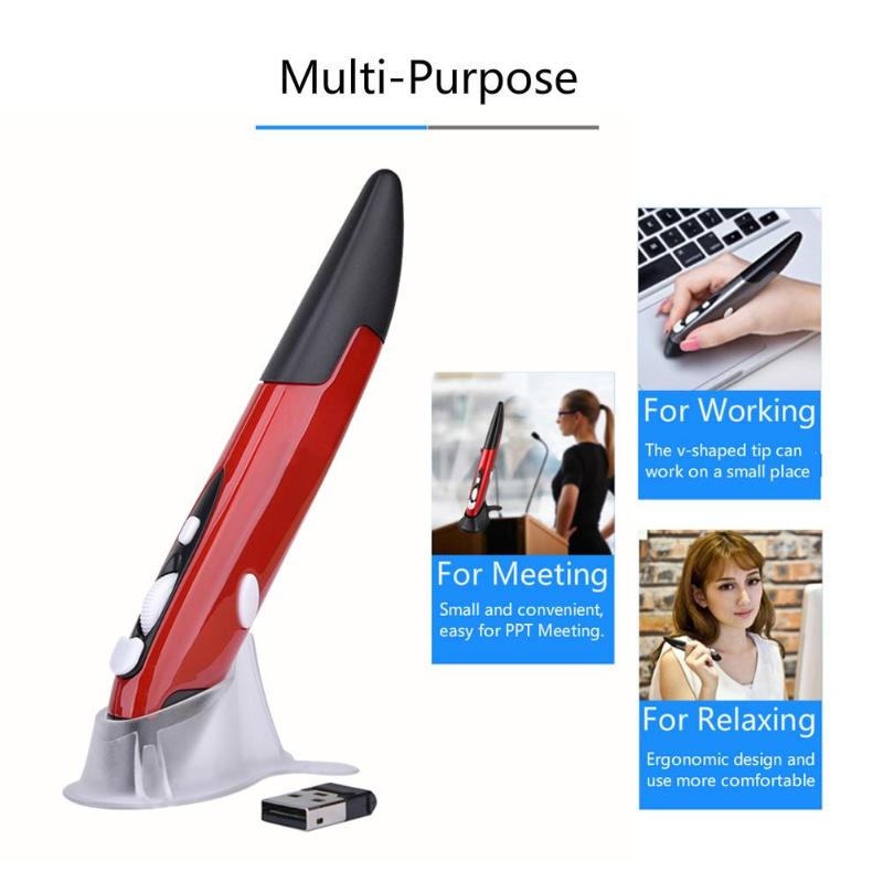 Universal USB Wireless Ergonomic Pen Mouse