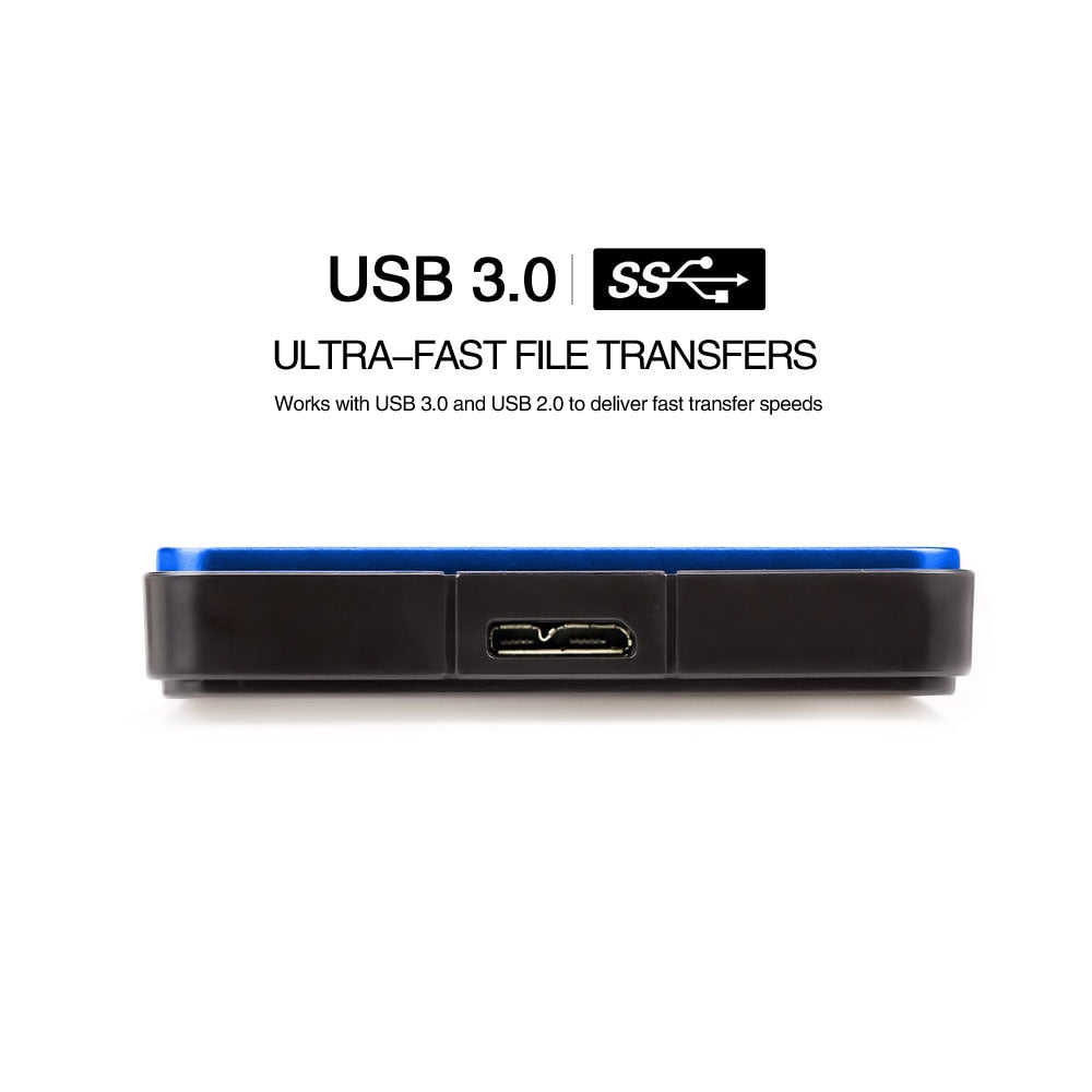 Portable Slim External USB 3.0 Storage Hard Drive
