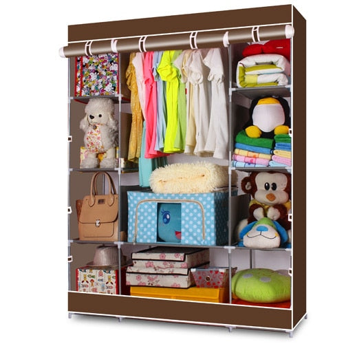 4-Layer Portable Wardrobe Storage Closet